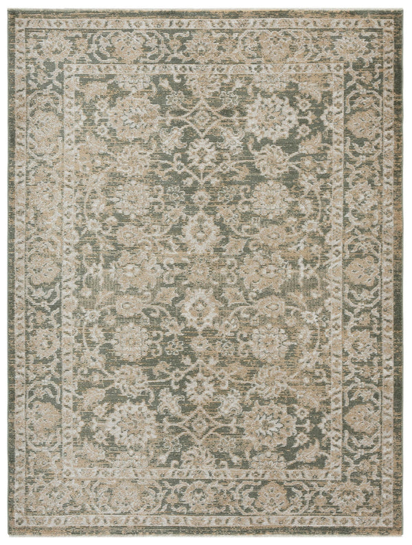 Safavieh Hazel Elegant Area Rug – Luxurious Power-loomed Runner For Comfort And Style In Any Home Space Green ,Beige 50% Polyester,50% Polypropylene Hzl514y-5
