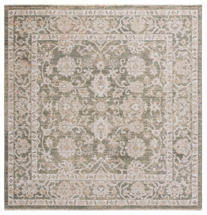 Safavieh Hazel Elegant Area Rug – Luxurious Power-loomed Runner For Comfort And Style In Any Home Space Green ,Beige 50% Polyester,50% Polypropylene Hzl514y-6sq