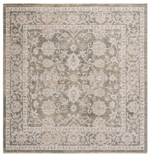 Safavieh Hazel Area Rug - Elegant Transitional Design, Power-loomed In Turkey, Soft Durable Composition, 3/8" Height Green ,Beige 50% Polyester,50% Polypropylene Hzl514y-9