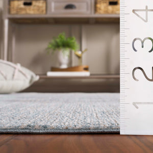 Safavieh Hazel Elegant Transitional Runner Rug, Soft Durable Fabric, Ideal For Modern & Classic Decor Spaces Aqua ,Beige 50% Polyester,50% Polypropylene Hzl516k-5