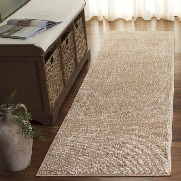 Safavieh Hazel Elegant Transitional Runner Rug, Soft Durable Fabric, Ideal For Modern & Classic Decor Spaces Gold ,Beige 50% Polyester,50% Polypropylene Hzl516p-28