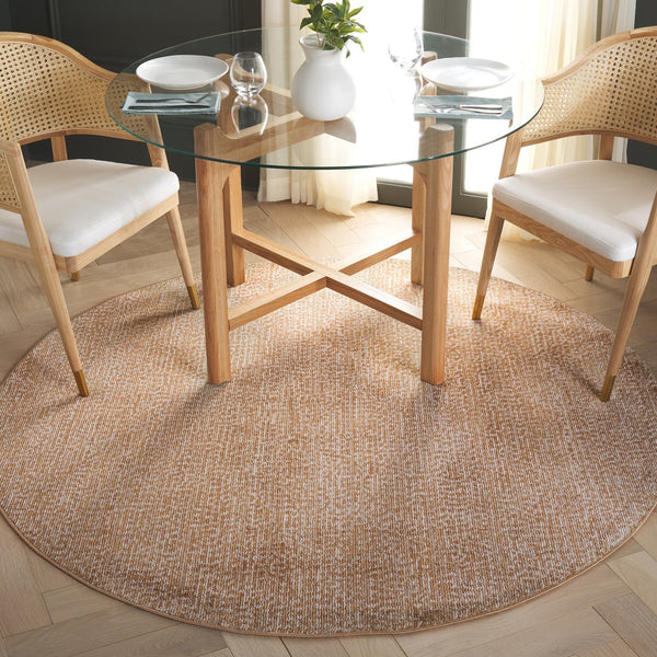 Safavieh Hazel Elegant Transitional Runner Rug, Soft Durable Fabric, Ideal For Modern & Classic Decor Spaces Gold ,Beige 50% Polyester,50% Polypropylene Hzl516p-6r