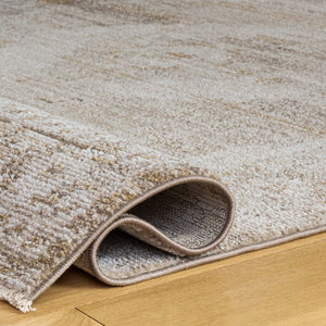 Safavieh Hazel Turkish Beige Ivory Area Rug — Low-Profile Durable Power-Loomed Geometric-Boho Accent Piece 4'-0" x 6'-0" HZL520B-4