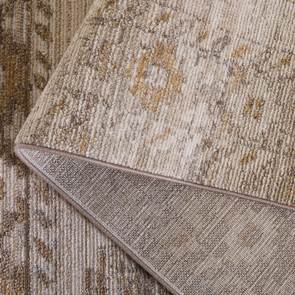 Safavieh Hazel Round Beige Ivory Rug — Power‑Loomed Turkish Low‑Pile Accent With Geometric Boho Texture 6'-0" x 6'-0" HZL520B-6R