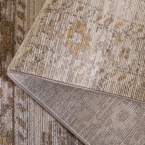 Safavieh Hazel Round Beige Ivory Rug — Power‑Loomed Turkish Low‑Pile Accent With Geometric Boho Texture 6'-0" x 6'-0" HZL520B-6R