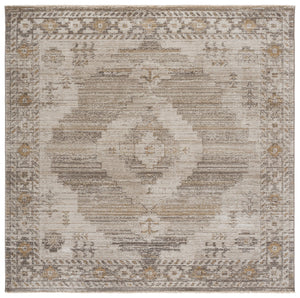 Safavieh Hazel Vintage-Inspired Beige & Ivory Area Rug — Durable Low-Pile Power-Loomed Turkey Weave Elegance 5'-3" x 7'-6" HZL520B-5376