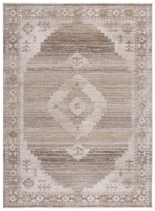 Safavieh Hazel Vintage-Inspired Beige & Ivory Area Rug — Durable Low-Pile Power-Loomed Turkey Weave Elegance 5'-3" x 7'-6" HZL520B-5376