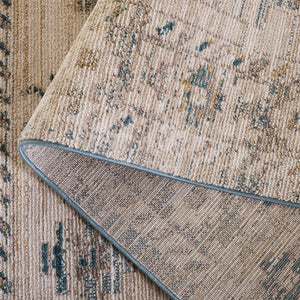 Safavieh Hazel Vintage-Inspired Blue & Beige Runner Rug — Low-Profile Durable Power-Loomed Hallway Accent 2'-2" x 8'-0" HZL520M-28