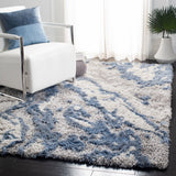 Safavieh Horizon Shag 890 Power Loomed Shag Rug Grey / Blue 11' x 11' Square