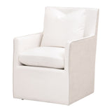 Essentials for Living Harmony Arm Chair with Casters LiveSmart Peyton-Pearl, Performance Bisque French Linen