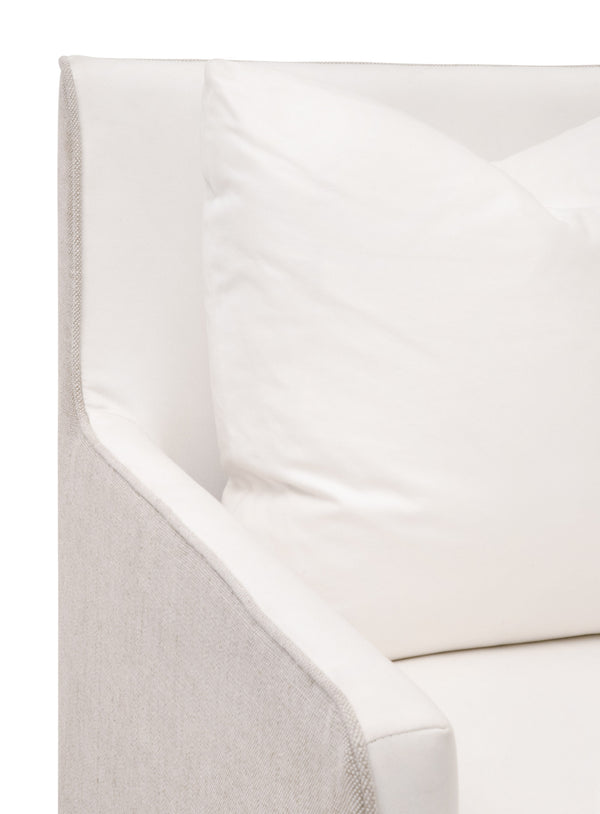 Essentials for Living Harmony Arm Chair with Casters LiveSmart Peyton-Pearl, Performance Bisque French Linen