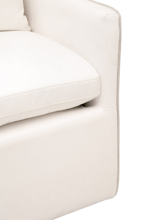 Essentials for Living Harmony Arm Chair with Casters LiveSmart Peyton-Pearl, Performance Bisque French Linen