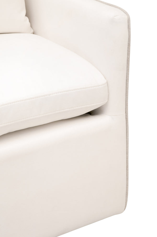 Essentials for Living Harmony Arm Chair with Casters LiveSmart Peyton-Pearl, Performance Bisque French Linen