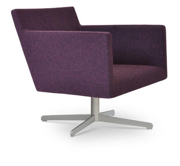 Soho Concept Harput Swivel Armchair In Deep Maroon Camira Era Fabric – 10-year Guarantee & Stylish Design Deep Maroon  Soho-concept-dining-chair-12046