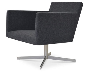 Soho Concept Harput 4 Swivel Armchair In Dark Grey Camira Blazer Wool – 10-year Guarantee & Elegant Design Dark Grey  Soho-concept-dining-chair-12048