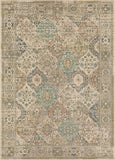 Hartwell Persian-Inspired Floral Area Rug, Durable Polyester, Machine Woven in USA