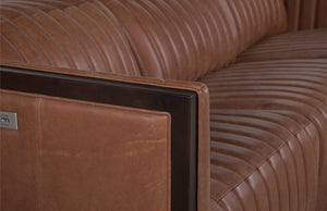 Olivia + Quinn Havana Motion Sofa In Asteria Harness - Luxurious Power Recline, Usb Charging & Chic Channel Tufting Asteria Harness Leather,Foam,Wood 2100m_Aei1501