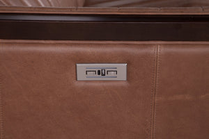 Olivia + Quinn Havana Motion Sofa In Asteria Harness - Luxurious Power Recline, Usb Charging & Chic Channel Tufting Asteria Harness Leather,Foam,Wood 2100m_Aei1501