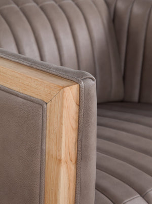 Olivia + Quinn Havana Motion Chair In Asteria Taupe - Luxurious Power Recliner With Usb Port & Stylish Design Asteria Taupe Leather,Foam,Wood 2103m_Aei1001