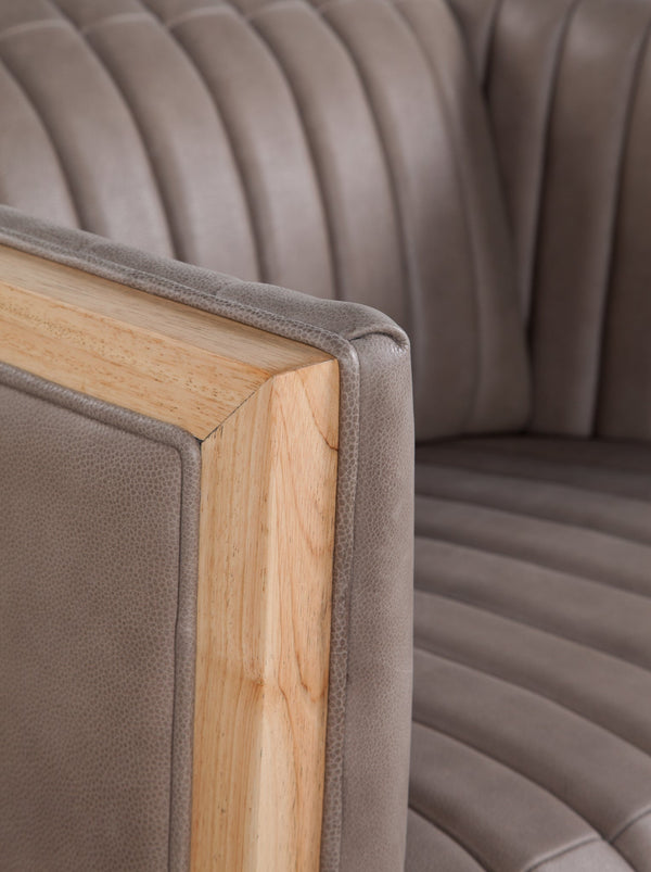 Olivia + Quinn Havana Motion Chair In Asteria Taupe - Luxurious Power Recliner With Usb Port & Stylish Design Asteria Taupe Leather,Foam,Wood 2103m_Aei1001