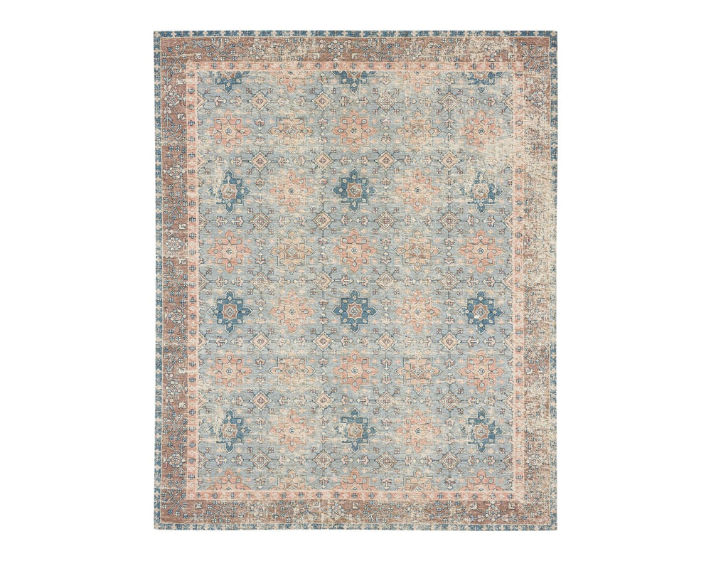 Hazega Blue/rose 2' 4" x 8' Area Rug Karastan Rugs