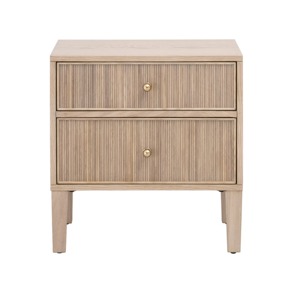 Essentials for Living Highland 2-Drawer Nightstand Natural Oak