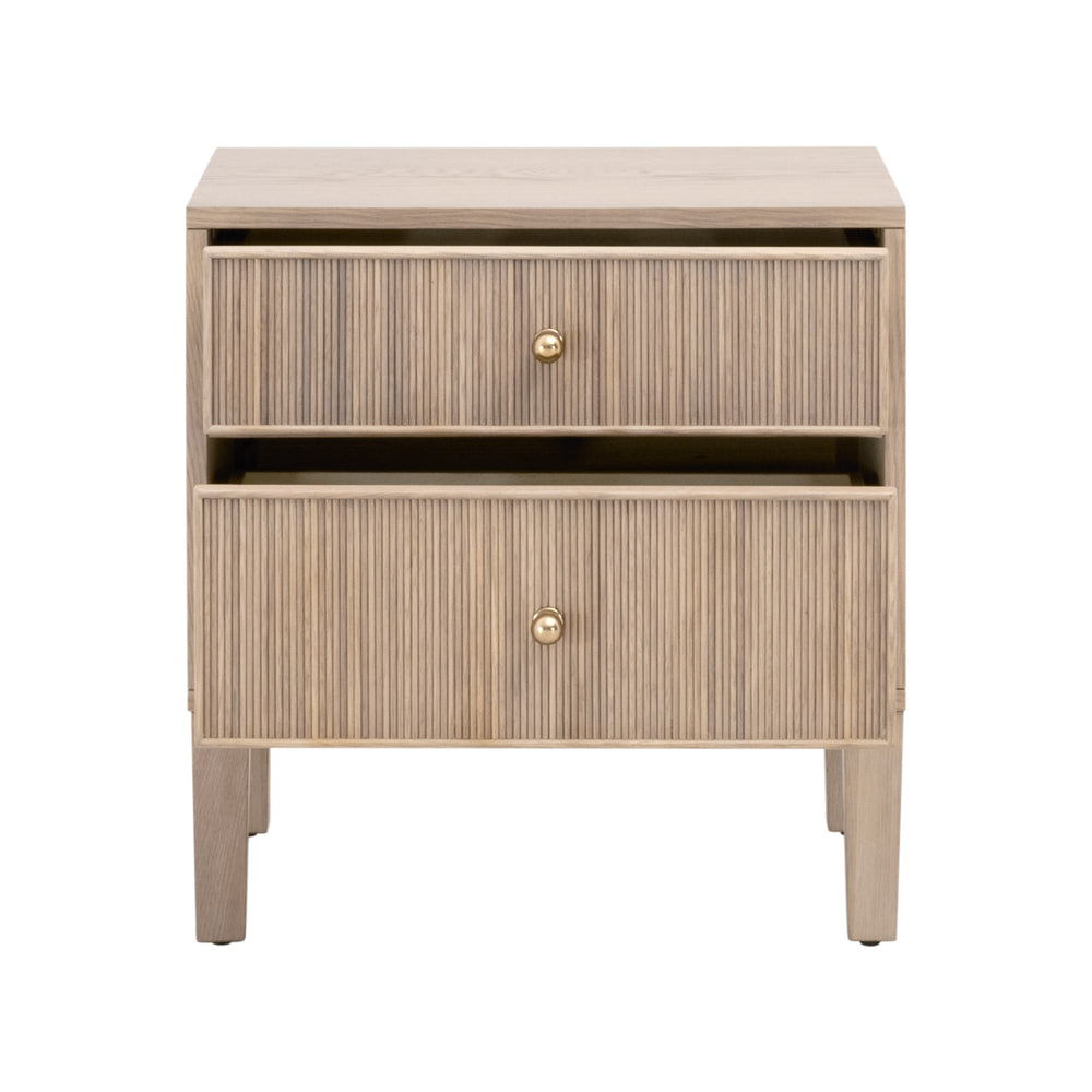 Essentials for Living Highland 2-Drawer Nightstand Natural Oak