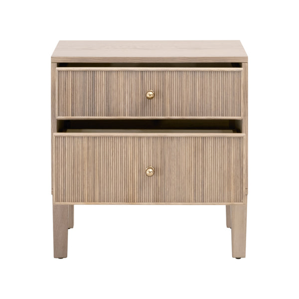 Essentials for Living Highland 2-Drawer Nightstand Natural Oak