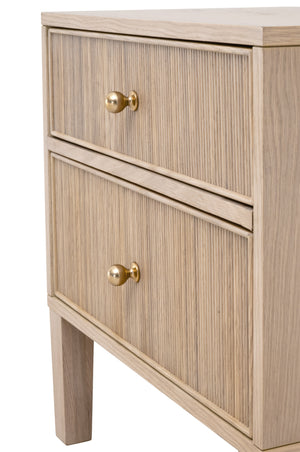 Essentials for Living Highland 2-Drawer Nightstand Natural Oak
