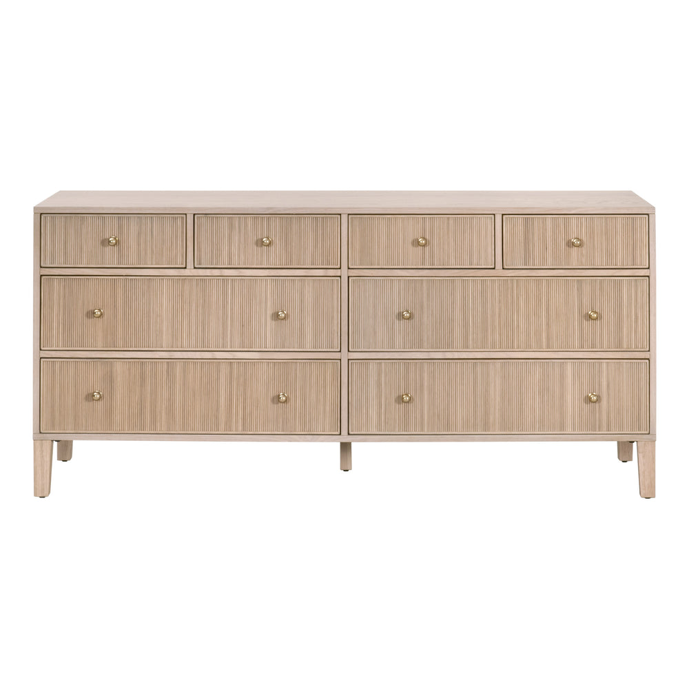Essentials for Living Highland 8-Drawer Double Dresser Natural Oak