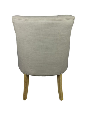 Moti Blythe Taupe Box Weave Side Chair with Button Tufting 88011079