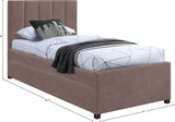 Hudson Brown Vegan Leather Twin Trundle Bed HudsonBrown-T Meridian Furniture