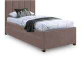 Hudson Brown Vegan Leather Twin Trundle Bed HudsonBrown-T Meridian Furniture