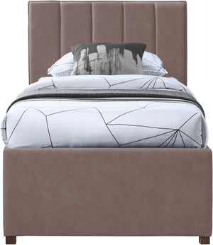 Hudson Brown Vegan Leather Twin Trundle Bed HudsonBrown-T Meridian Furniture