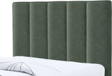 Hudson Green Vegan Leather Twin Trundle Bed HudsonGreen-T Meridian Furniture