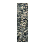 Huron Charcoal Abstract Area Rug, 2'4