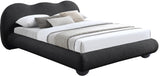 Hyde Black Boucle Fabric King Bed HydeBlack-K Meridian Furniture