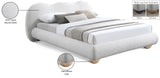 Hyde Cream Boucle Fabric King Bed HydeCream-K Meridian Furniture