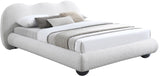 Hyde Cream Boucle Fabric King Bed HydeCream-K Meridian Furniture