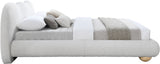 Hyde Cream Boucle Fabric King Bed HydeCream-K Meridian Furniture