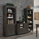 Oxford Peppercorn Open Bookcase I07-333-PEP Aspenhome