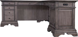 Sinclair Ash Grey L-Shaped Desk I224-308,I224-307 Aspenhome