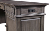 Sinclair Ash Grey L-Shaped Desk I224-308,I224-307 Aspenhome