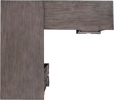 Sinclair Ash Grey L-Shaped Desk I224-308,I224-307 Aspenhome