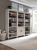 Caraway Aged Ivory Open Bookcase I248-333-1 Aspenhome