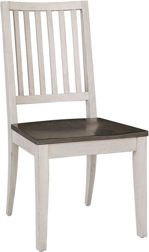 Caraway Aged Ivory Dining Side Chair w/ Wood Seat (2/Ctn) I248-6640S Aspenhome