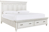 Caraway Aged Ivory King Bed Panel Non Storage I248-415-1,I248-407-1,I248-406-1 Aspenhome