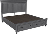 Caraway Aged Slate California King Bed Panel Non Storage I248-410-SLT-1,I248-415-SLT-1,I248-407-SLT-1 Aspenhome