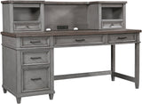 Caraway Aged Slate Pedestal Desk and Return I248-308-SLT-1,I248-307-SLT-1,I248-307H-SLT-1 Aspenhome