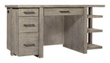 Platinum Grey Linen 60" Desk w/ Open Shelves I251-309-2 Aspenhome